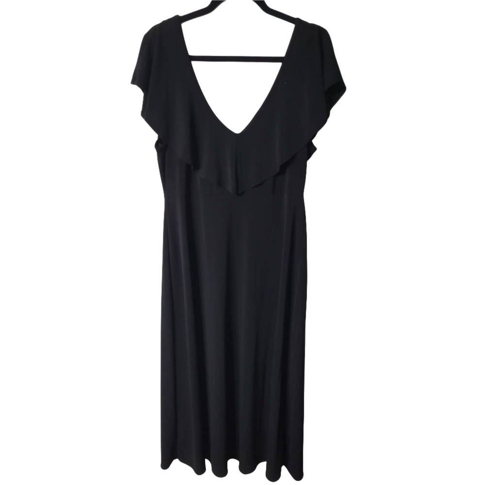 Elegant Black Off The Shoulder Dress Size 2X